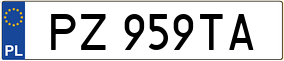 Truck License Plate